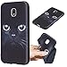 Produktbild Everainy Samsung Galaxy J3 2017 Hülle Silikon Gummi mit Prägen Muster Ultra Slim Cover Hüllen für Galaxy J3 2017 Handyhülle Stoßfest TPU Gel Stoßstange Bumper Schutzhülle (Katze)