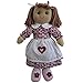 Produktbild Lila Blume Kleid Stoffpuppe 60 cm