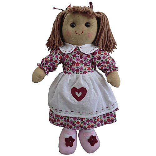 Preisvergleich Produktbild Lila Blume Kleid Stoffpuppe 60 cm