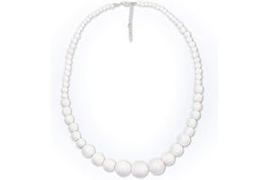 W WIDMANN MILANO Party Fashion - Halskette, 70er Jahre, Perlen, Halsband, Schmuck, Disco Fever, Mottoparty, Karneval