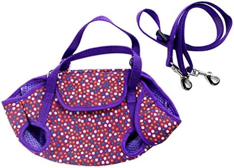 YINGMAN Bag Cat Tote Puppy Pet Chest pack Carrier Dog Pet Backpack Bag Chest Pack Dog Carrier Legs Out Front Style Pets Supplies (Purple, M)