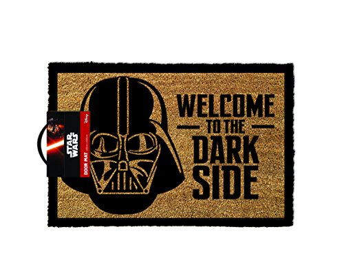 Star Wars GP85033 - Alfombra para puerta La Guerra de las Galaxias Welcome To The Dark Side, color multicolor