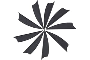 SHARROW 100pcs Plumes de Flèche en Plastique 1.75" 2" 2.5" 3" Fletching Empennage de Flèche en Plastique pour Tir à l'arc