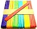 250 Asst Coloured Lolly Sticks Small Wooden Lollipop Sticks Craft Wax Beauty