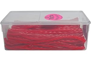 Fini Erdbeeren Stangen | Verdrehte Erdbeeren Stangen | Box mit 200 Einheiten