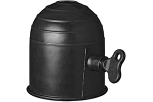 BLNTACKLE76 Cache d'Attelage 50 mm en Caoutchouc/Plastique - Capuchon de Protection pour Boule d'Attelage - Pour Voiture, Camion, RV (Noir Avec Serrure)