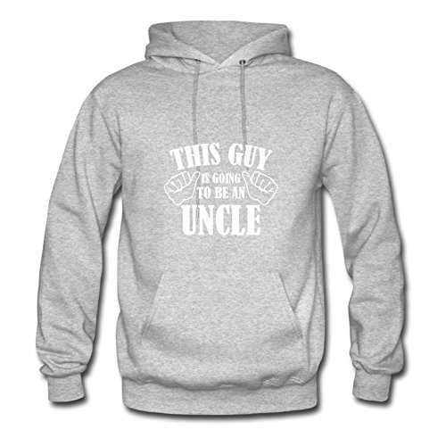 Popular Off-the-record Custom-made Long-sleeve This Guy Is Going To Be An Uncle Women X-small Grey Hoodies