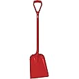 Vikan Shovel Lightweight Strong Plastic Rust Proof Food Snow Muck Manure Red