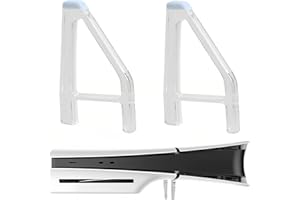 FUITKE Horizontal Stand for PS5 Slim Pro, Simple Cooling Feet Compatible with Sony PlayStation 5 Console DE UHD Disc Edition Bracket Holder Flat Base