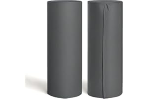 ProductPro 2 x 47kg Gas Bottle Covers Waterproof H130 x W37.5cm (Grey)