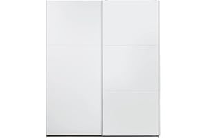 ‎RAUCH MÖBEL Rauch Möbel Santiago Schrank Schwebetürenschrank, Alpinweiß, 2-türig, inkl. Zubehörpaket Classic, 4 Einlegeböden, 2 Kleiderstangen, 1 Hakenleiste, BxHxT 175x210x59 cm