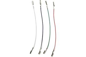 KERDEJAR 3/4 pièces câble Phono à Cartouche Universelle Conduit des Fils d'en-tête pour Accessoires de Casque Phono de Platine Vinyle