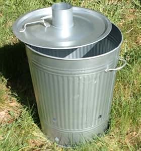 Feuertonne Brennofen Feuerkorb Blechtonne Feuerstelle Garten Tonne 71cm