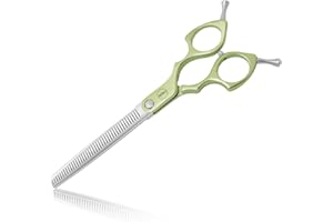 HASHIMOTO Ausdünnungsschere für Hunde, Hund Ausdünnungsschere für Grooming, 42 Zähne, 6,5 Zoll, 30% Ausdünnung Rate, extrem leicht, entwickelt für professionelle Tierpfleger.