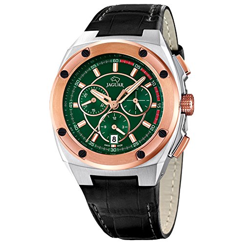 Jaguar Men's Watch Analogue Quartz Leather Black J809/2