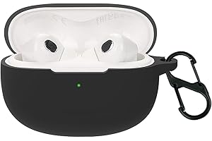 GIOPUEY Silikonowe etui do Xiaomi Buds 3T PRO, ultracienka miękka osłona, dopasowany krój, odporne na upadki, nie brudzi się łatwo - czarne