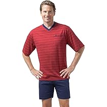 Hajo Herren Schlafanzug Klima-Light Marine - Bügelleicht & Atmungsaktiv