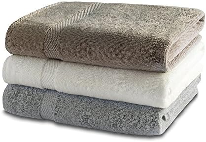 Bamboo Bath Linen - 1 x Luxury Bamboo Bath Sheet 600gsm - Assorted Colours (Bath Sheet 150cm x 100cm, Latte - 600gsm)