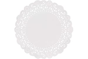 Hygloss Products Round Paper Doilies - Decorative, White Lace Doilies - Disposable - Food Grade Safe - 6 Inches - 36 Pack