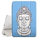 Produktbild Graphic4You Buddha-Kopf (Babyblau) Smart cover Hülle Dünn Tri-Fold Schlank Superleicht Ständer Cover Schutzhülle Tasche für Apple iPad 2017 (9.7")