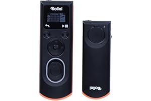 Rollei Wireless Fernauslöser für Sony – erlaubt die kabellose Fernauslösung, Langzeitbellichtungen, Serienbild und Zeitintervall Aufnahmen Ihrer (Hersteller) DSLM/DSLR Kamera, LCD-Display beleuchtet
