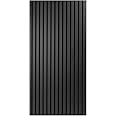 Art3d Acoustic Panels for Wall and Ceiling 4 Wooden Slats Sound Absorbent 3D Panel with Wood Finish Black Covering 2.88㎡