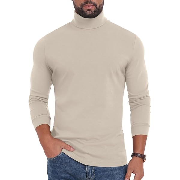 Hisir Heren trui met rolkraag, warme winter trui van wol, gebreide pullover met lange mouwen, effen kleur, basic rolkraag, zachte truien, 01 Zwart, M