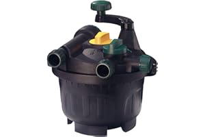 AQUAGARDEN Red Aqua Garden Filtro para Estanque,sin Espuma,Materiales de filtrado mecánicos y biológicos,fácil de Limpiar,depurador UV contra Algas,Agua Limpia y Clara, para estanques de hasta 7000 litros, 8823