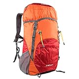 trekkingrucksack aldi Größe und Ausstattung: Offen (HxBxT) 58 x 34 x 20 cm , Zusammengelegt: (HxBxT) 24 x 20 x 9 cm. Fassungsvermögen 40 Liter. 1 x Hauptfach mit Kordelzug, 2 x Top Zip Beutel (Interior & Exterior). 1x Spandex Pouch mit Reißverschluss vorne, 2 x Flaschenhalter an den Seiten, gepolsterte Schulterriemen mit Chest-Clip.