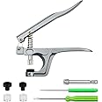 Snap Pliers for Crafts Clothing, Hand-held Pliers Tool for Snaps Buttons, No-Sew Button Snap Fastener Press Attacher Punch for T3 T5 T8 Snaps