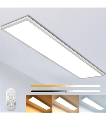 Ledvion - Panneau LED, 120x30, 24W, 4000K, 5040 Lumens, Plafonnier à