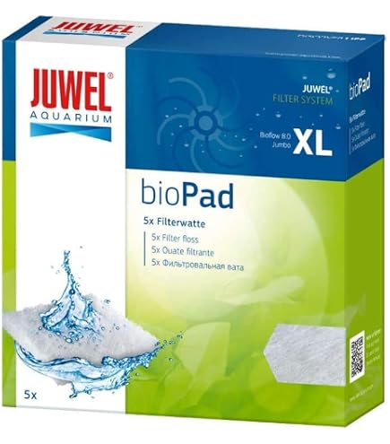 Spugna Al Carbone Attivo Juwel BioCarb Misura L - Per Acqua Cristallina, Assorbe Odori E Inquinanti, Per Acquari Dolce E Marino