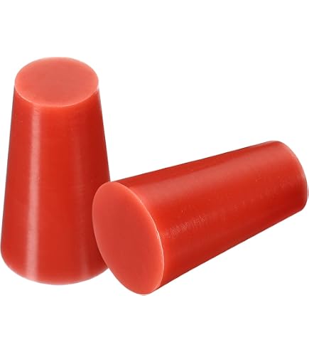 Sourcing Map 30 Bouchons Coniques Silicone 1.6-4.8mm - Protection Revêtement Poudre/Peinture - Rouge