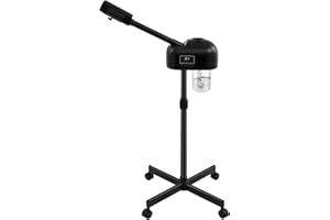 MINRS Vapozone 750 W Vapozone Vaporisateur cosmétique avec ozone, appareil à vapeur cosmétique avec minuterie et chauffe-eau pour sauna facial avec panneau de commande LCD pour salon et maison