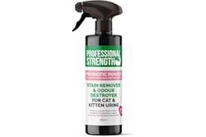 Professional Strength Cat Urine Destroyer, 500 ml (Pack of 1) – Enzymatic Spray to Eliminate Cat Urine Odour & Prevent Future Marking