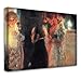 Produktbild "Schubert At The Piano" by Klimt, Kunstdrucke Leinwandbild Bild Art Print Wandbilder Canvas. Größe 20" x 34" - 51 x 86 cm.