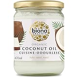 Biona Organic Coconut Oil 470ml - Cuisine Mild & Odourless - Dairy Free, Naturally Vegan - Ketogenic and 100% Natural - For C