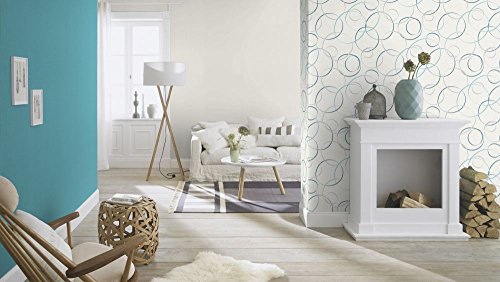 Vliestapete Uni Struktur Einfarbig grau Tapete Rasch Prego 700336 - 3