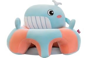 Camidy Baby Support Sofa, Infant Sitting Chair Learn to Sit Lounger Cover Baby Learning Sitting Chair Cover for Infants Toddler No Filling