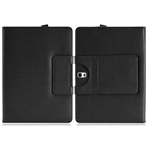 MoKo Samsung Galaxy Tab S 10.5 Bluetooth Tastatur Hülle – PU Leder Tasche Schutzhülle mit abnehmbarer Wireless Bluetooth Keybord Case QWERTY Layout für Samsung Galaxy Tab S 10.5 Zoll Tablet, Schwarz - 2
