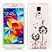 Produktbild KSHOP Case Cover TPU Silikon Hülle für Samsung Galaxy S5 Taschen Schale Schutzhülle Etui dünn kratzfeste stoßdämpfende - Engel Löwenzahn