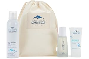 Saint-Gervais Mont Blanc - Pochon Routine Soin Visage - Coffret Cadeau - Les Essentiels Hydratation