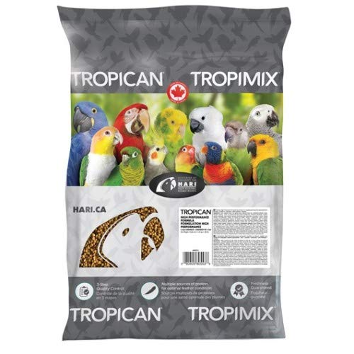 Tropican Alta Energía 11'34Kg Gránulo 4mm Pienso para Loros, Guacamayos, Cotorras y Ninfas