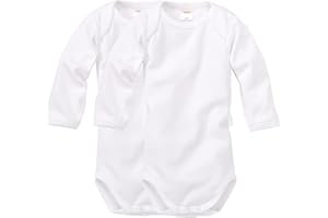 wellyou – Langarmbody Baby & Kinder aus 100% Baumwolle – Babybody für Mädchen & Jungen – 2er Set Langarm Baby Body in Größe 50-134 – Made in EU