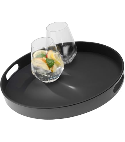 Set Di 2 Vassoi Da Portata Rotondi, Diametro 40 Cm, Superficie - 10
