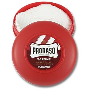 Proraso Red Sandalwood and Shea Butter Shaving Soap Tub and Pre Shave Cream Twin Pack - Image 3