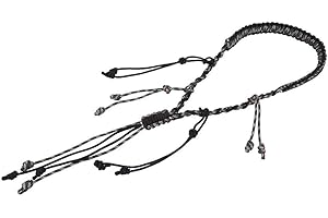 ‎KEENSO Keenso 3Colors Portable Duck Call Lanyard, Nylon Duck Goose Call Lanyard Geflecht Paracord für die Jagd im Freien Mit 12 Schlaufen(Schwarz) Freizeitsport