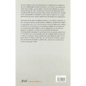 Participación y calidad democrática: Evaluando las nuevas formas de democracia participativa