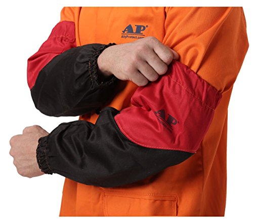 Manchettes de Protection pour Bras de Bras Manches en Coton résistantes à la Flamme pour la découpe au Plasma de soudage à l'arc 46cm 18"Manchons à souder