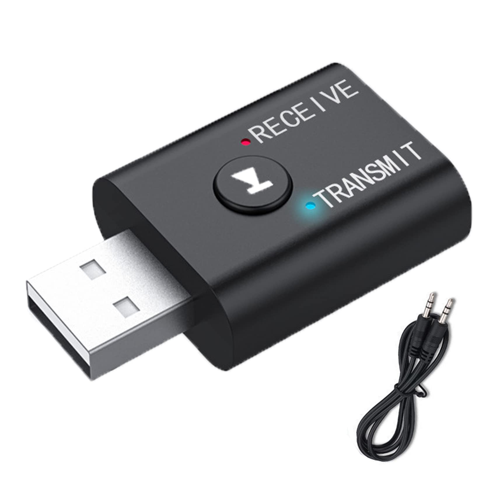 Mabron Wireless Digital Bluetooth Audio Transmitter for TV Smart Phone, PC, MP3, MP4, and DVD Car Player Wireless 3.5mm Adapter